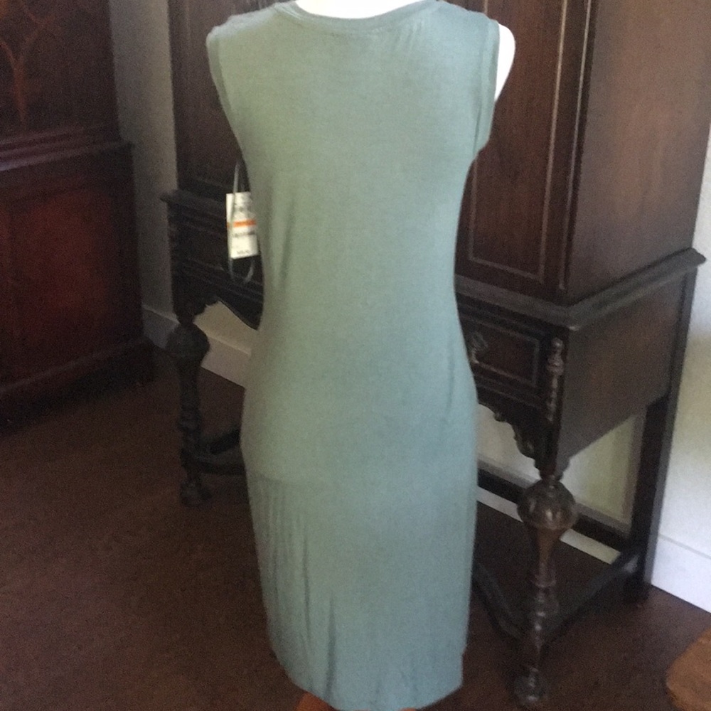 NWT Maison Jules Pale Sage Knit Sheath Dress. - Picture 5 of 6